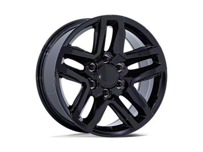 Performance Replicas PR220 Gloss Black 6-Lug Wheel; 20x9; 28mm Offset (19-24 Sierra 1500)