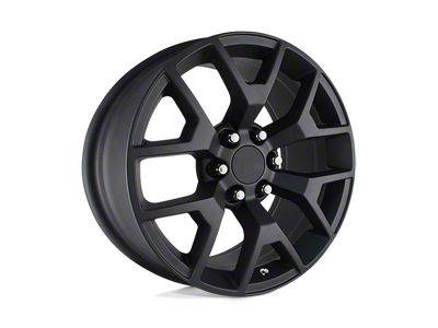 PR169 Gloss Black 6-Lug Wheel; 24x10; 31mm Offset (19-25 Silverado 1500)