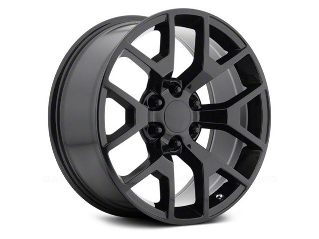 Performance Replicas PR169 Gloss Black 6-Lug Wheel; 20x9; 27mm Offset (19-24 Silverado 1500)