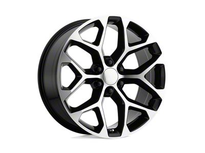 Performance Replicas PR176 Gloss Black Machined 6-Lug Wheel; 28x10; 31mm Offset (19-24 Silverado 1500)