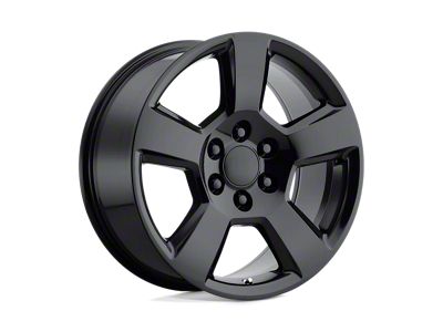 Performance Replicas PR183 Gloss Black 6-Lug Wheel; 20x9; 27mm Offset (19-24 Silverado 1500)