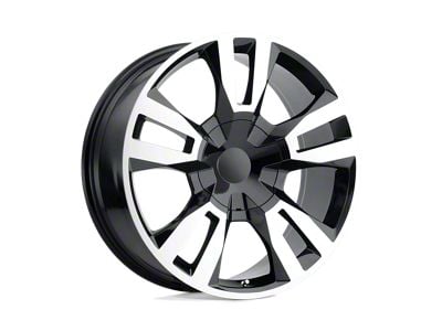 Performance Replicas PR188 Gloss Black Machined 6-Lug Wheel; 24x10; 31mm Offset (19-24 Silverado 1500)