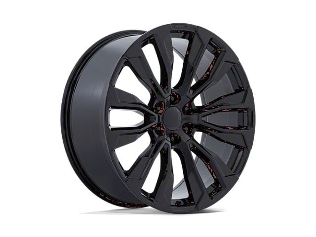 Performance Replicas PR211 Gloss Black 6-Lug Wheel; 26x10; 31mm Offset (19-24 Silverado 1500)