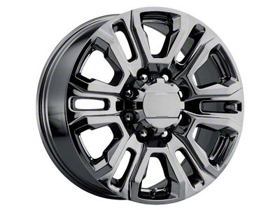 Performance Replicas PR207 Black Chrome 8-Lug Wheel; 20x8.5; 47mm Offset (20-24 Silverado 3500 HD SRW)