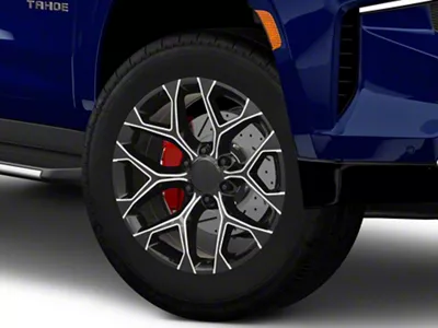 PR176 Gloss Black Milled 6-Lug Wheel; 20x9; 24mm Offset (21-25 Tahoe)
