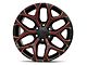 Performance Replicas PR176 Gloss Black Red Milled 6-Lug Wheel; 24x10; 24mm Offset (21-24 Tahoe)