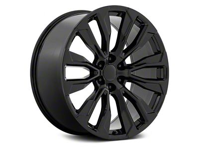 PR211 Gloss Black 6-Lug Wheel; 22x9; 28mm Offset (21-25 Tahoe)