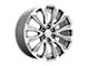 Performance Replicas PR211 Silver Machined Face 6-Lug Wheel; 24x10; 31mm Offset (21-24 Tahoe)