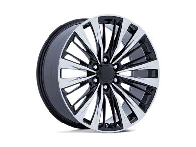 Performance Replicas PR226 Gloss Black and Polished 6-Lug Wheel; 22x9; 28mm Offset (21-25 Tahoe)