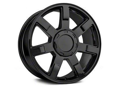 Performance Replicas PR122 Gloss Black 6-Lug Wheel; 22x9; 31mm Offset (21-24 Yukon)