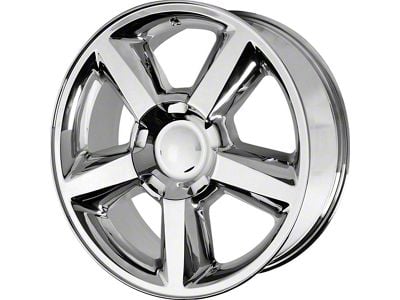 PR131 Chrome 6-Lug Wheel; 20x8.5; 31mm Offset (21-25 Yukon)