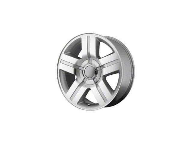Performance Replicas PR147 Silver Machined 6-Lug Wheel; 22x9; 31mm Offset (21-24 Yukon)