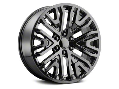 PR197 Gloss Black 6-Lug Wheel; 22x9; 28mm Offset (21-25 Yukon)