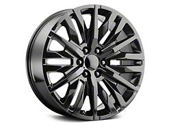 PR198 Gloss Black 6-Lug Wheel; 22x9; 28mm Offset (21-26 Yukon)