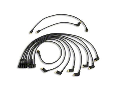 PerTronix Flame-Thrower Spark Plug Wires; Black (1989 5.2L Dakota)