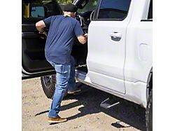 Pilot Automotive Aluminum XL Hoop Style Side Steps; Black (94-18 RAM 1500)