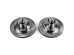 PowerStop Evolution Cross-Drilled and Slotted 5-Lug Rotors; Front Pair (97-03 F-150)