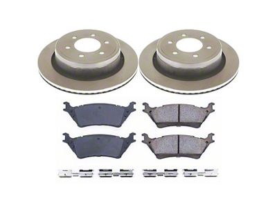 PowerStop OE Replacement 7-Lug Brake Rotor and Pad Kit; Rear (04-14 F-150)