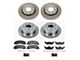 PowerStop OE Replacement 7-Lug Brake Rotor and Pad Kit; Front and Rear (12-14 F-150)