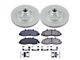PowerStop Z17 Evolution Plus 5-Lug Brake Rotor and Pad Kit; Front (97-Early 00 2WD F-150 w/ Rear Wheel ABS & Drum Brakes)