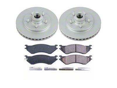 PowerStop Z17 Evolution Plus 5-Lug Brake Rotor and Pad Kit; Front (99-Early 00 F-150 Lightning)