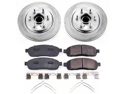PowerStop Z17 Evolution Plus 6-Lug Brake Rotor and Pad Kit; Front (04-08 2WD F-150)