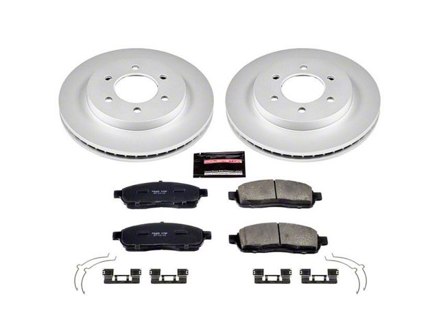 PowerStop Z17 Evolution Plus 6-Lug Brake Rotor and Pad Kit; Front (04-08 4WD F-150)
