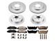 PowerStop Z17 Evolution Plus 5-Lug Brake Rotor and Pad Kit; Front and Rear (Late 00-03 4WD F-150)