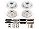 PowerStop Z17 Evolution Plus 5-Lug Brake Rotor and Pad Kit; Front and Rear (Late 00-03 2WD F-150, Excluding Lightning)