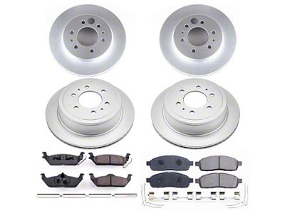 PowerStop Z17 Evolution Plus 6-Lug Brake Rotor and Pad Kit; Front and Rear (2009 F-150)