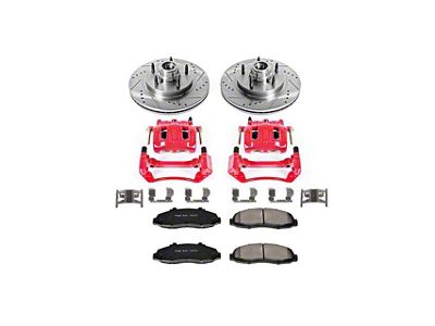 PowerStop Z23 Evolution Sport 5-Lug Brake Rotor, Pad and Caliper Kit; Front (97-98 2WD F-150 w/ 4-Wheel ABS)
