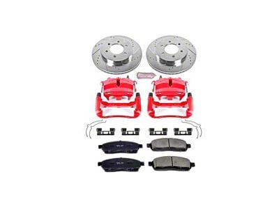 PowerStop Z23 Evolution Sport 6-Lug Brake Rotor, Pad and Caliper Kit; Front (2004 4WD F-150)