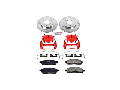 PowerStop Z23 Evolution Sport 6-Lug Brake Rotor, Pad and Caliper Kit; Front (05-08 4WD F-150)