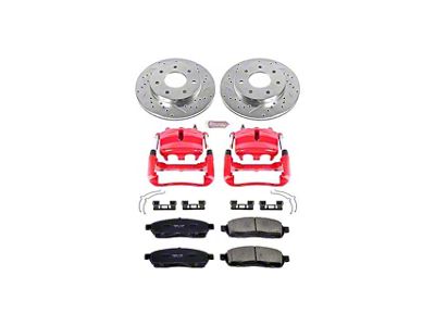 PowerStop Z23 Evolution Sport 7-Lug Brake Rotor, Pad and Caliper Kit; Front (2004 4WD F-150)