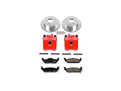 PowerStop Z23 Evolution Sport 6-Lug Brake Rotor, Pad and Caliper Kit; Rear (04-11 2WD/4WD F-150)