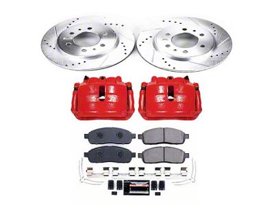 PowerStop Z23 Evolution Sport 6-Lug Brake Rotor, Pad and Caliper Kit; Front (2009 F-150)