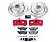 PowerStop Z23 Evolution Sport 6-Lug Brake Rotor, Pad and Caliper Kit; Rear (12-14 2WD/4WD F-150; 15-17 F-150 w/ Manual Parking Brake; 17-18 F-150 Raptor)