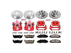 PowerStop Z23 Evolution Sport 5-Lug Brake Rotor, Pad and Caliper Kit; Front and Rear (Late 00-03 2WD F-150, Excluding Lightning)