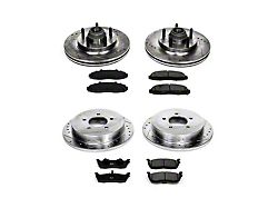 PowerStop Z23 Evolution Sport 5-Lug Brake Rotor and Pad Kit; Front and Rear (Late 00-03 2WD F-150)