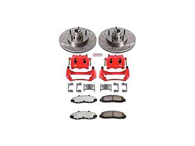 PowerStop Z36 Extreme Truck and Tow 5-Lug Brake Rotor, Pad and Caliper Kit; Front (99-00 2WD F-150 w/ 4-Wheel ABS)