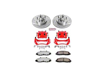 PowerStop Z36 Extreme Truck and Tow 5-Lug Brake Rotor, Pad and Caliper Kit; Front (97-Early 00 2WD F-150 w/ Rear Wheel ABS)