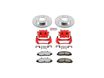 PowerStop Z36 Extreme Truck and Tow 5-Lug Brake Rotor, Pad and Caliper Kit; Front (99-03 4WD F-150 w/ Rear Disc Brakes)