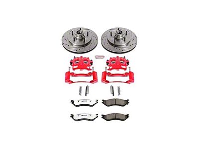 PowerStop Z36 Extreme Truck and Tow 5-Lug Brake Rotor, Pad and Caliper Kit; Front (99-Early 00 F-150 Lightning)