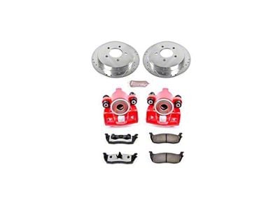 PowerStop Z36 Extreme Truck and Tow 5-Lug Brake Rotor, Pad and Caliper Kit; Rear (Late 00-03 F-150 w/ Rear Disc Brakes; 99-03 F-150 Lightning)