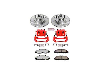 PowerStop Z36 Extreme Truck and Tow 5-Lug Brake Rotor, Pad and Caliper Kit; Front (00-03 2WD F-150 w/ Rear Disc Brakes, Excluding Lightning)