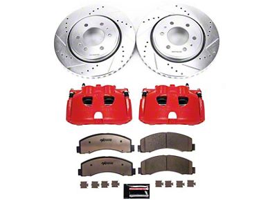 PowerStop Z36 Extreme Truck and Tow 6-Lug Brake Rotor, Pad and Caliper Kit; Front (10-11 2WD/4WD F-150)