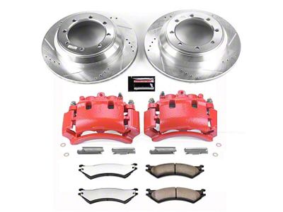 PowerStop Z36 Extreme Truck and Tow 8-Lug Brake Rotor, Pad and Caliper Kit; Rear (00-03 2WD F-150)