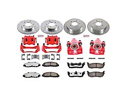 PowerStop Z36 Extreme Truck and Tow 5-Lug Brake Rotor, Pad and Caliper Kit; Front and Rear (99-Early 00 4WD F-150)