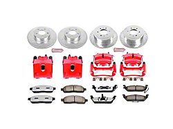 PowerStop Z36 Extreme Truck and Tow 6-Lug Brake Rotor, Pad and Caliper Kit; Front and Rear (2004 4WD F-150)