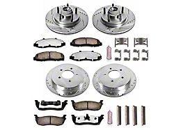 PowerStop Z36 Extreme Truck and Tow 5-Lug Brake Rotor and Pad Kit; Front and Rear (Late 00-03 2WD F-150)